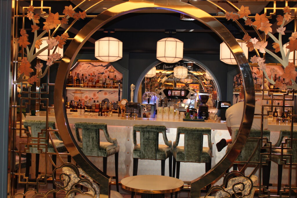 Decoração do Jade Cricket Café