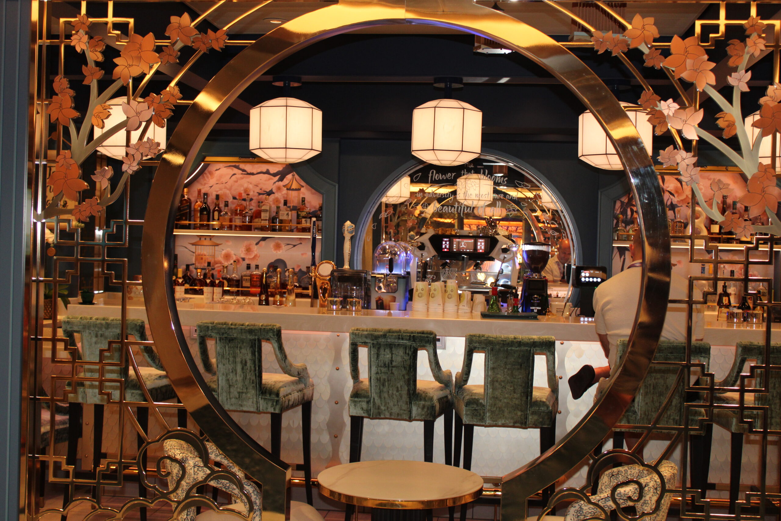 Decoração do Jade Cricket Café