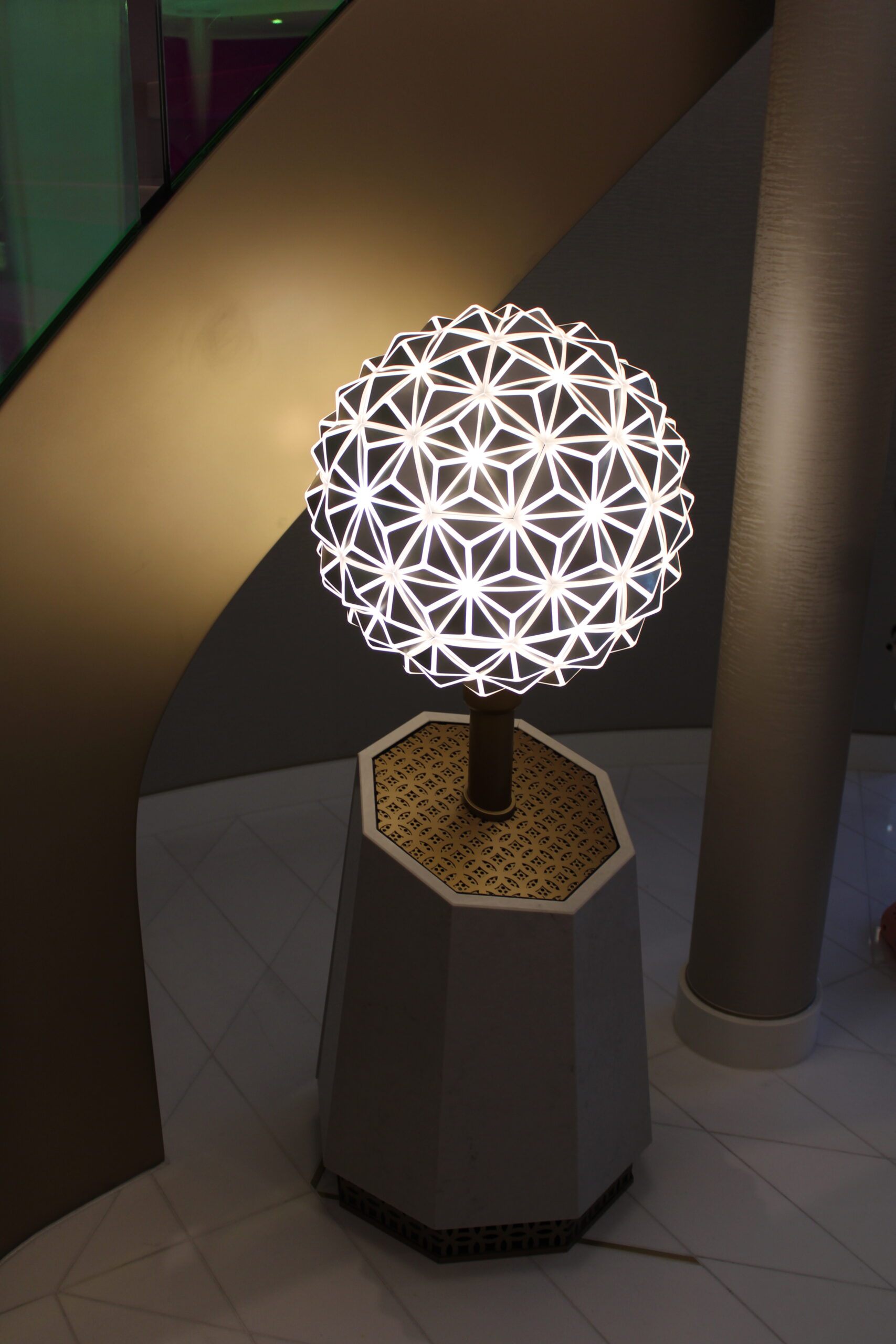 Decoração luxuosa da Tomorrow Tower Suite