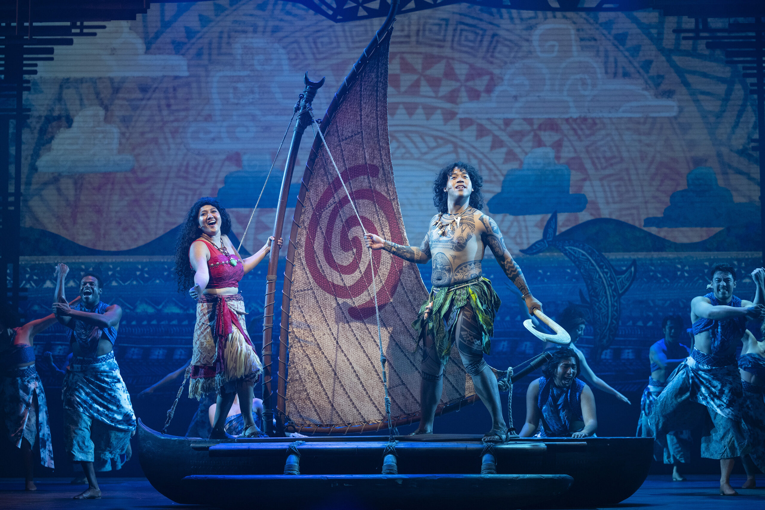 Moana e Maui formam uma dupla perfeita