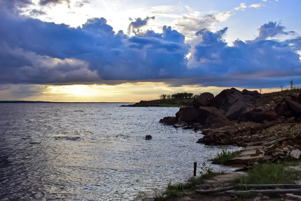 Final do dia no Amazonas