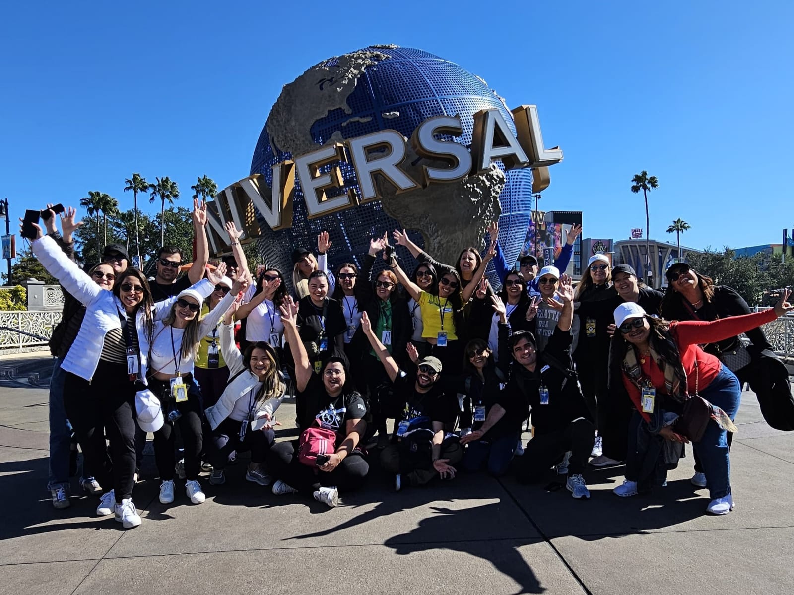 Foto do Grupo no Universal Orlando Resort