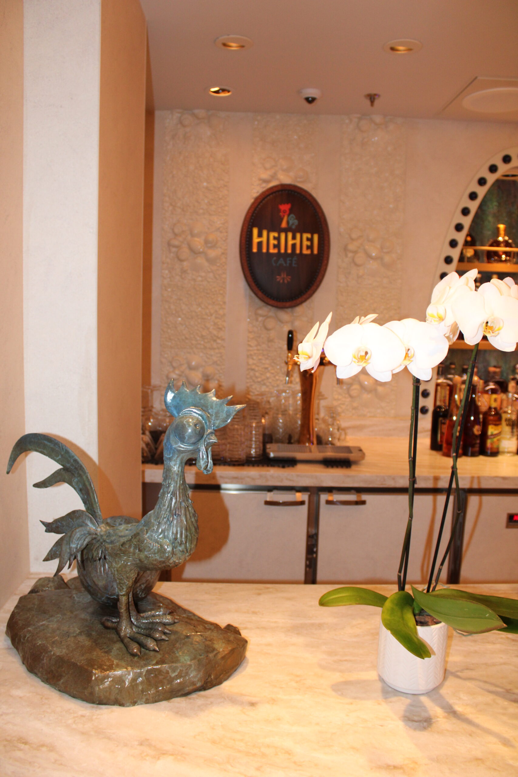 Heihei Café, inspirado no personagem de Moana