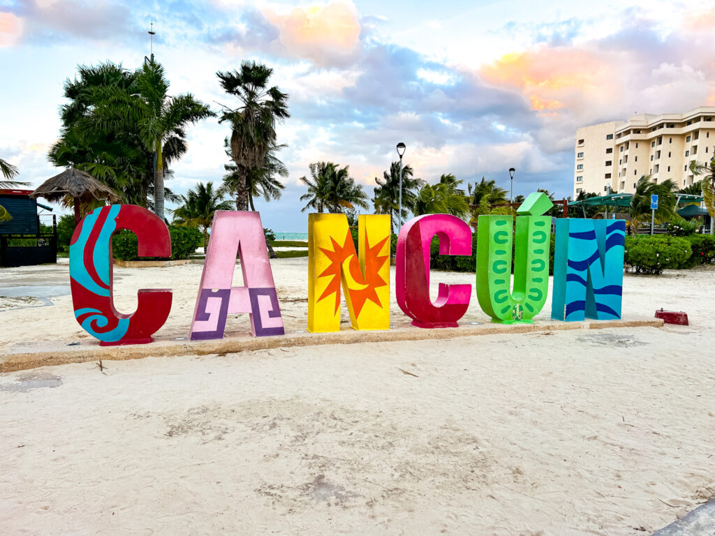 Letreiro de Cancun Letreiro de Cancun