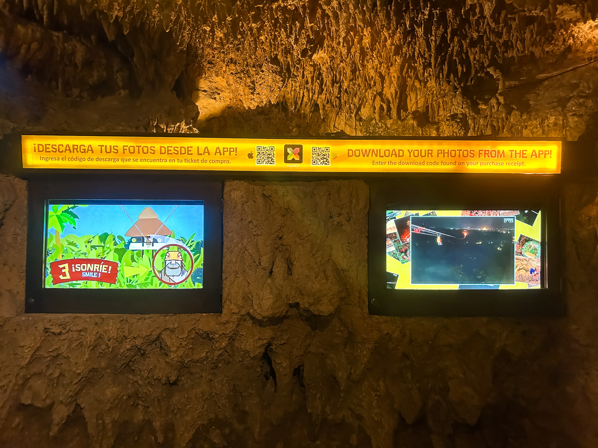 Dispositivos de fotografia estão espalhados pelo parque, assim como os televisores, para idetificar as fotografias tiradas Dispositivos de fotografia estão espalhados pelo parque, assim como os televisores, para idetificar as fotografias tiradas