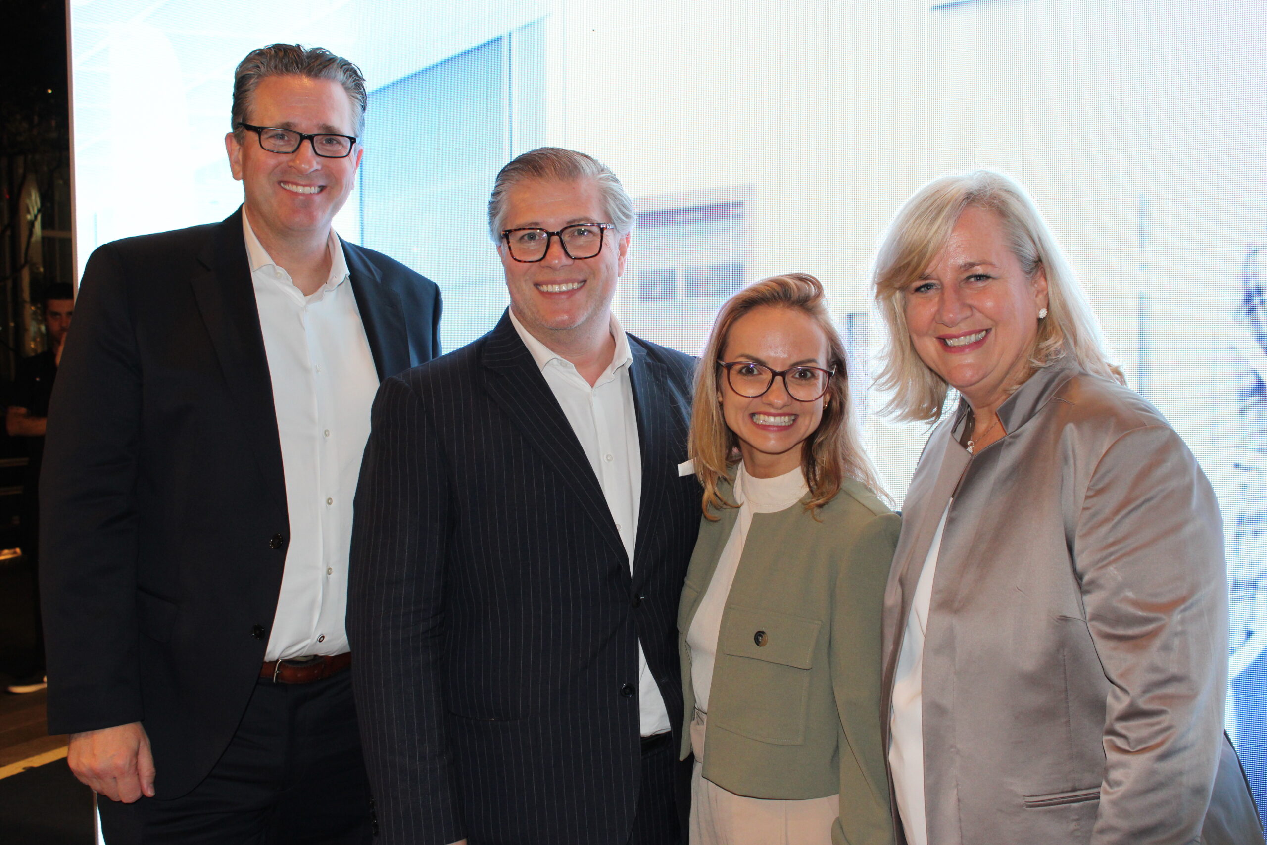 Dirk Janzen, Felipe Bonifatti, Katrin Dalibor e Annette Tauber, da Lufthansa