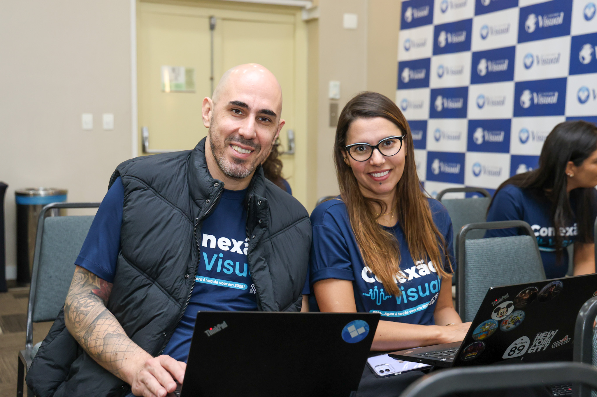 Jhonatan Wommer e Fernanda Paranhos, da CVC Corp Jhonatan Wommer e Fernanda Paranhos, da CVC Corp