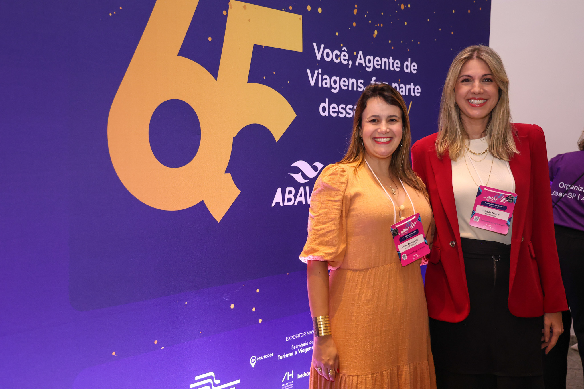Juliana Assumpção, da Abav-SP Aviesp, e Priscila Toledo, do Meliá Hotels