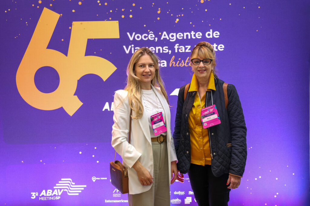 Kelly Batiston, da Batiston Viagens, e Márcia Danello, da Netvistos Soluções em Turismo