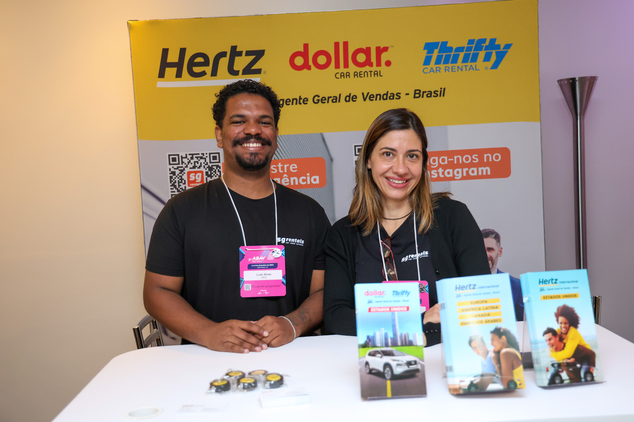 Luan Alves e Alessandra Tortora, da Hertz