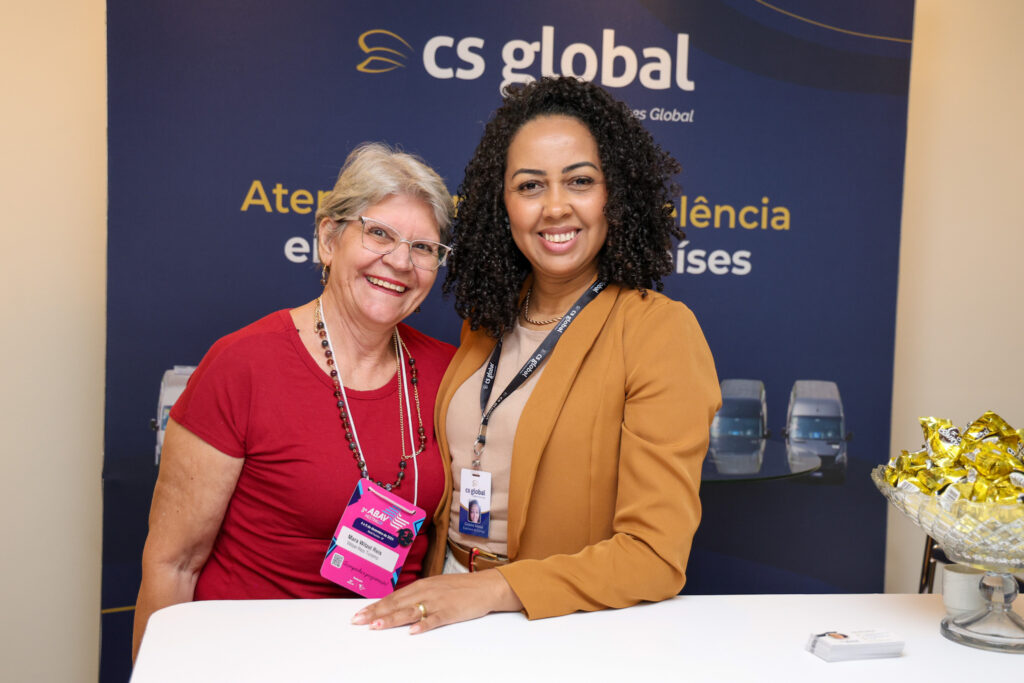 Mara Witzel, da Witzel Reis Turismo, e Gislaine Matias, da CS Global