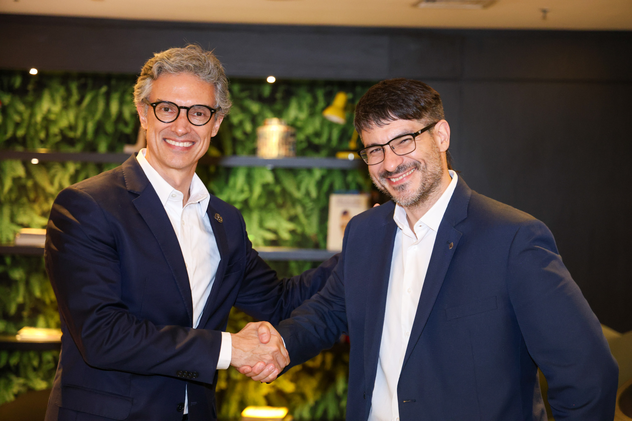 Marco Ferraz, da Clia Brasil, e Ignacio Palacios, da MSC Cruzeiros