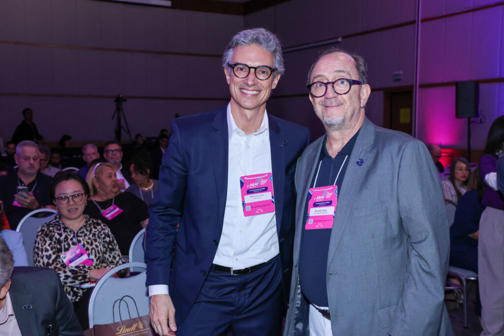 Marco Ferraz, da Clia Brasil, e Ricardo Alves, da Velle Representações