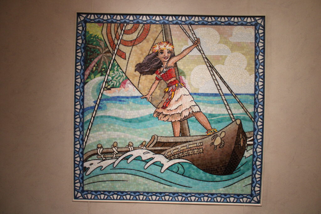 Quadro de azulejos da Moana