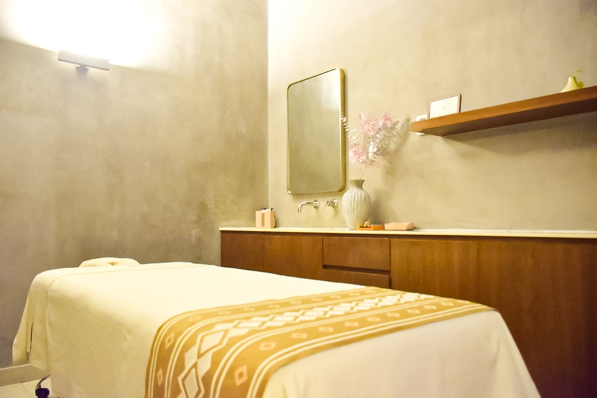 Sala de massagem no Hilton Cancun Mar Caribe All Inclusive Resort