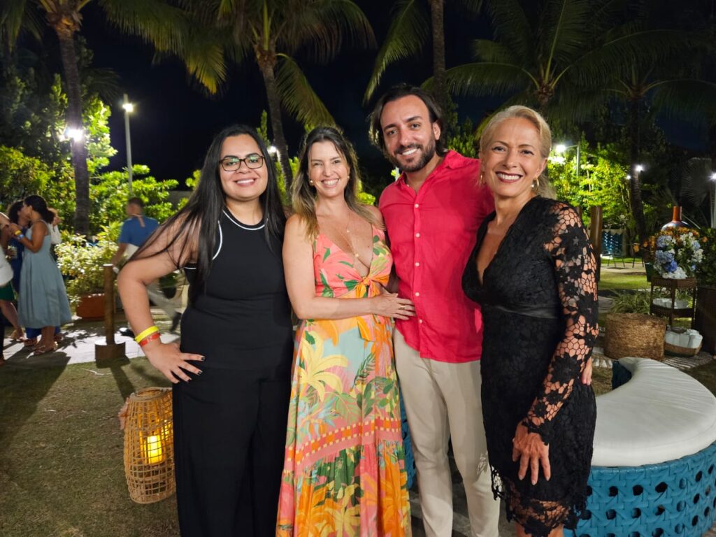 Louise Melo e Márcia Galvão, do Hotel Bets, Marcelo Godeiro, da Webbets, e Vaniza Schuler, da Valessa Schuler Consultoria