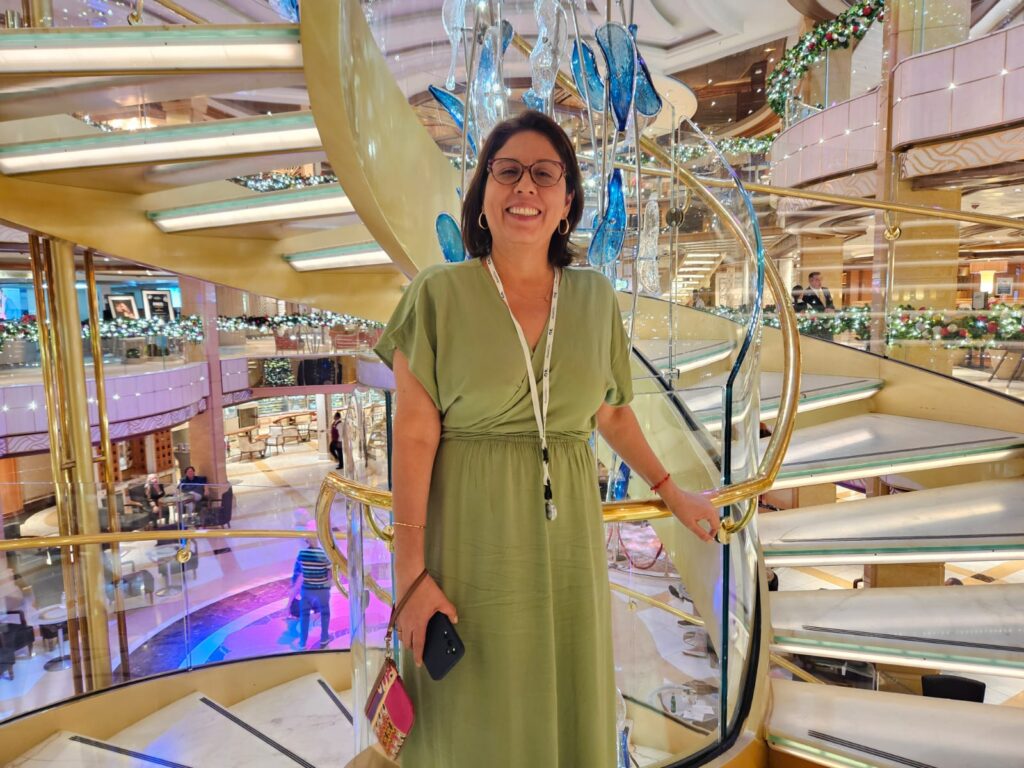 "A ideia é mostrar para todas as agências tudo o que há de melhor da Princess, uma companhia premium multigerações com a tecnologia a nosso favor." - Líz Räda, gerente de vendas da Discover Cruises