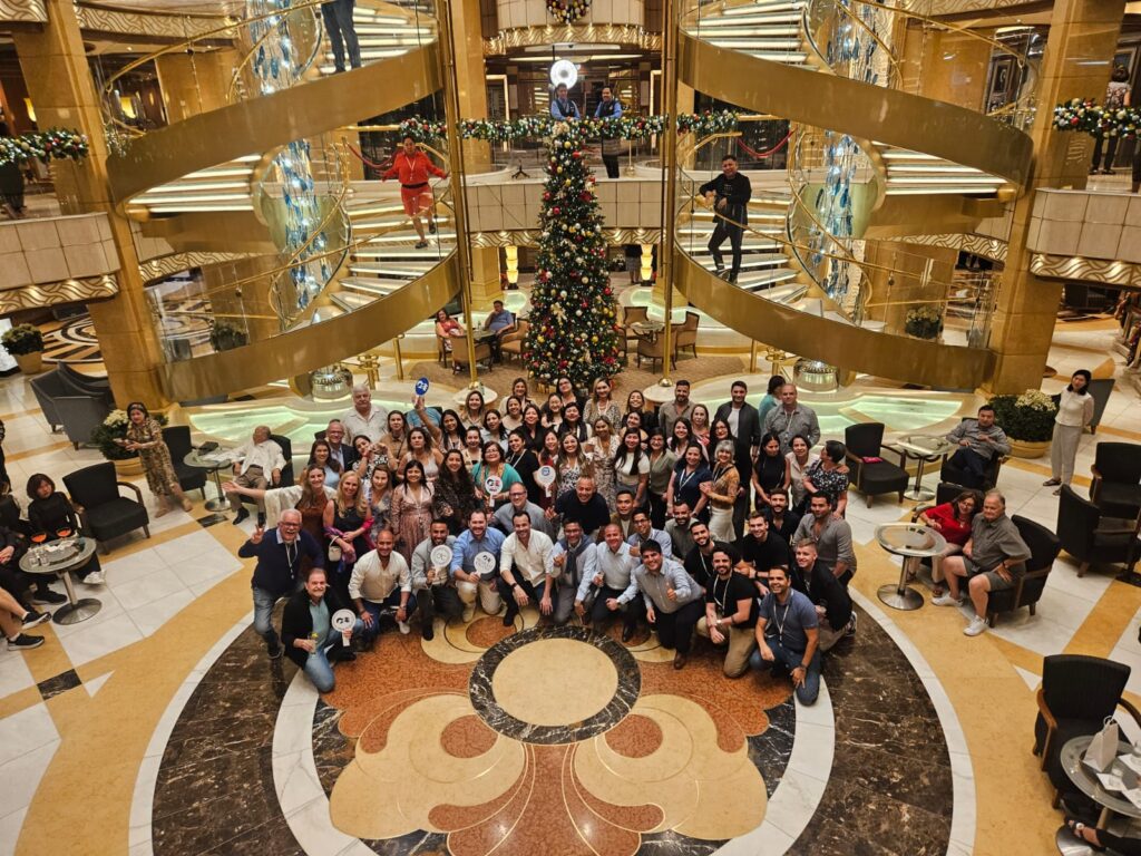 Profissionais do trade do Brasil, Peru e Chile reunidos no Majestic Princess