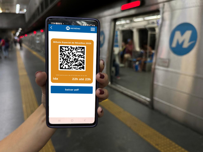 MetrôRio lança venda de bilhetes digitais para Réveillon em Copacabana Réveillon em Copacabana