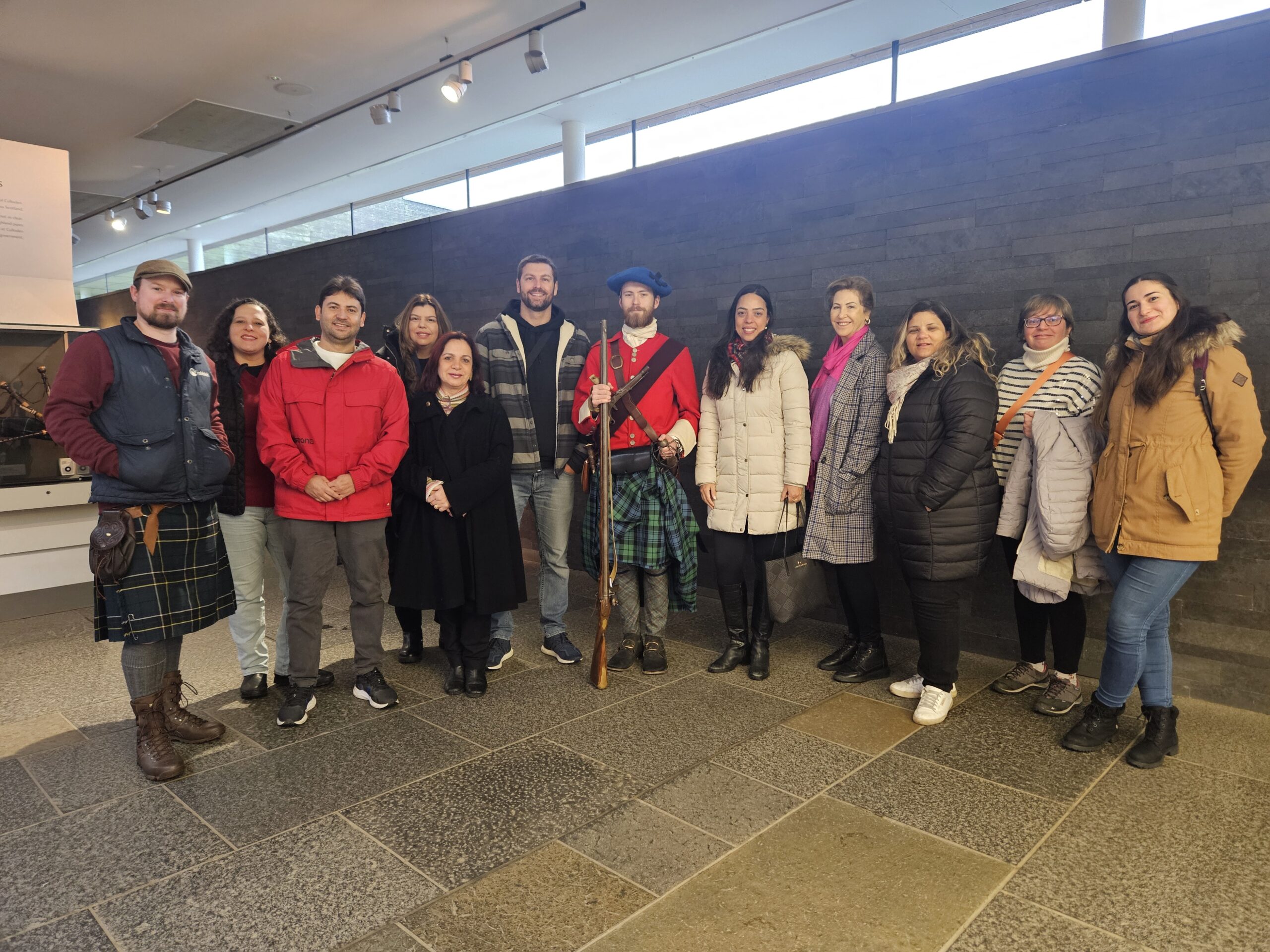 Profissionais do trade no Museu Culloden Profissionais do trade no Museu Culloden