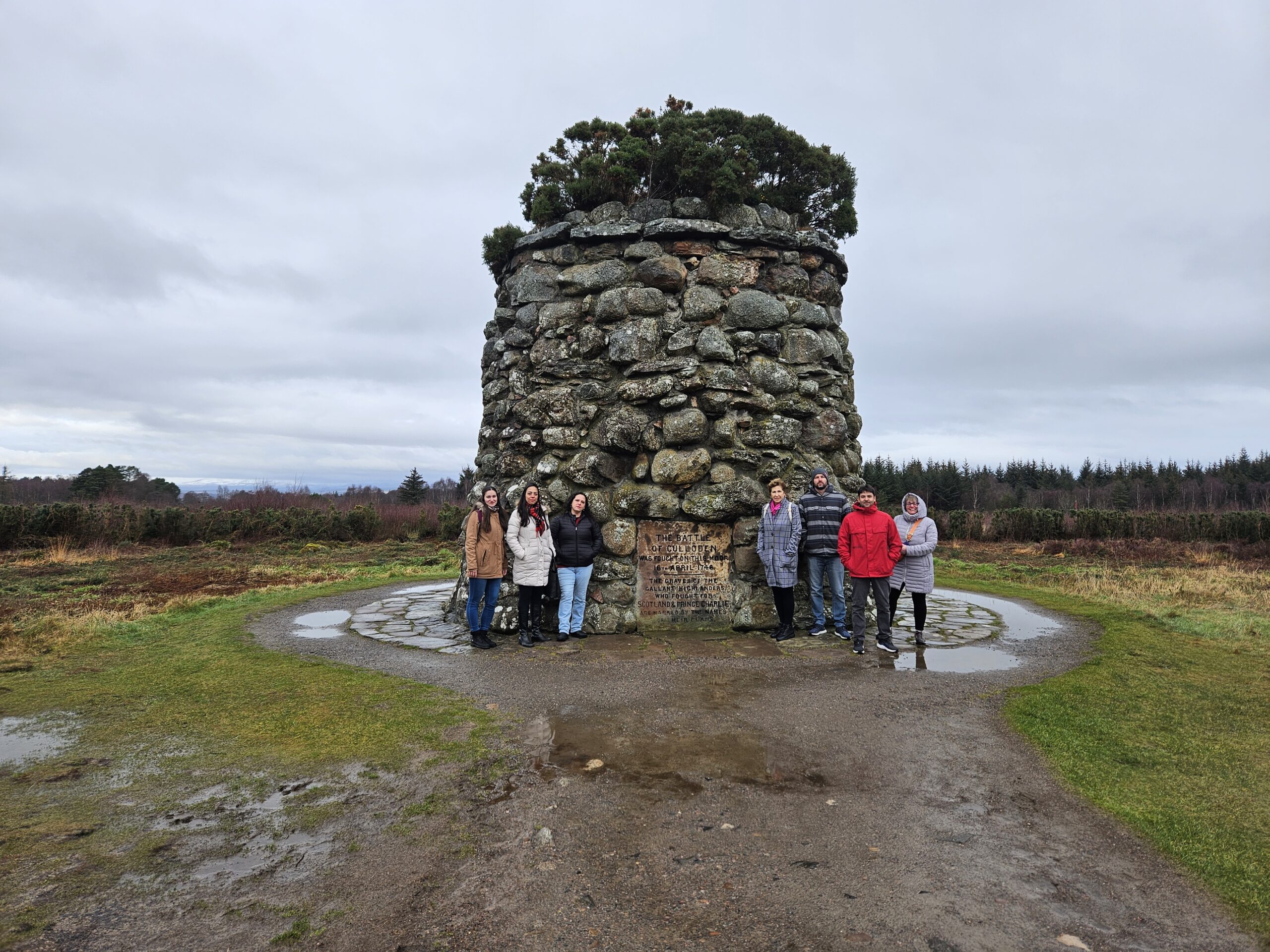 A Batalha de Culloden foi travada neste pântano A Batalha de Culloden foi travada neste pântano
