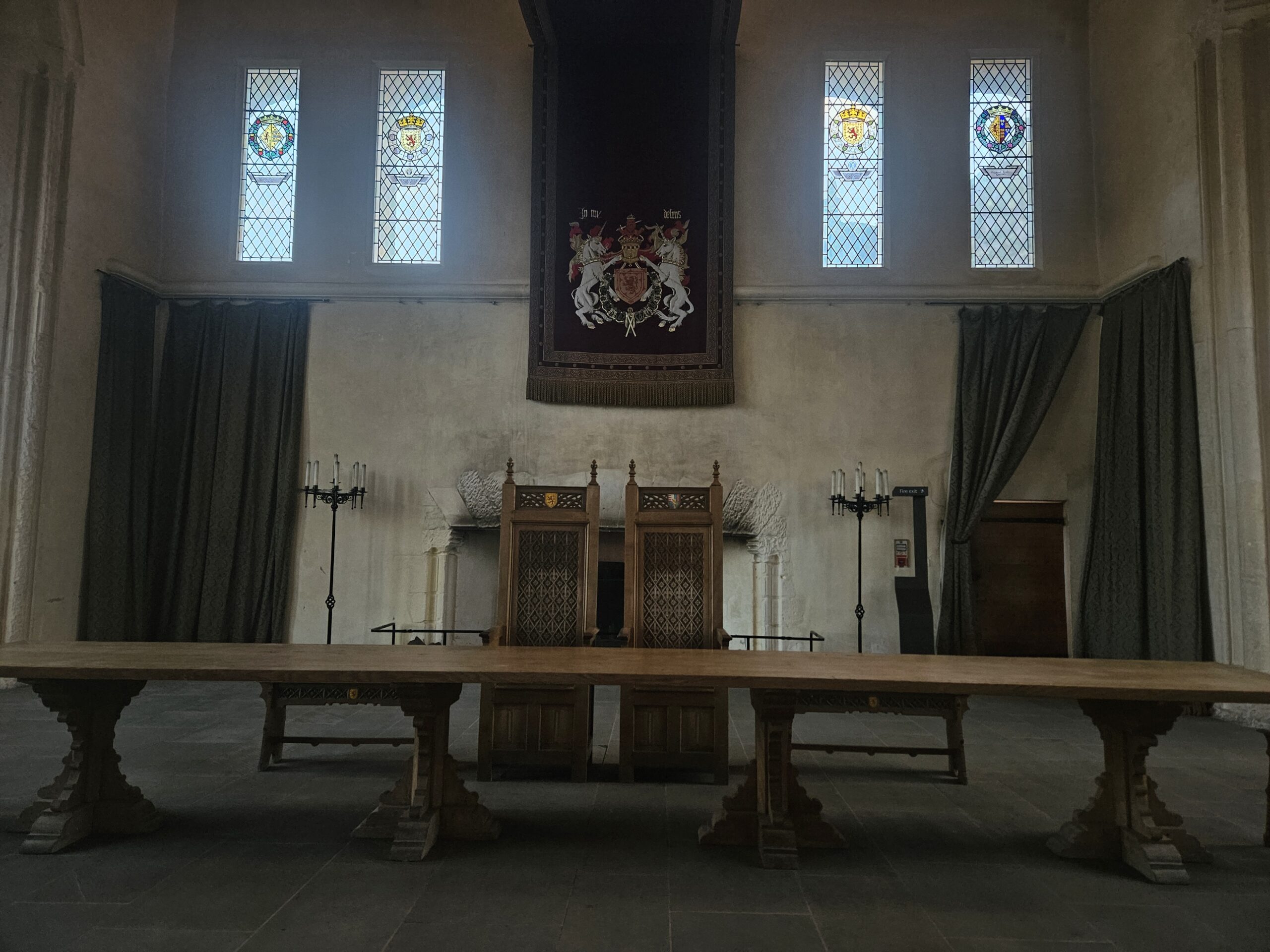 Maior e mais fina sala medieval da Escócia Maior e mais fina sala medieval da Escócia