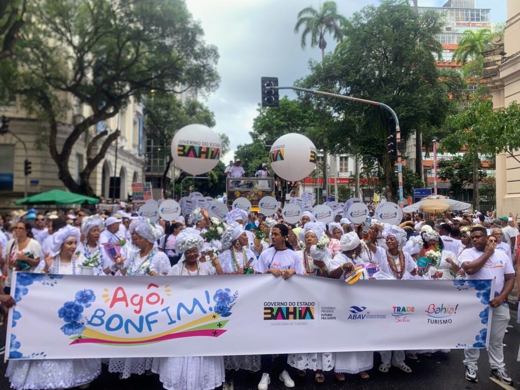 Ago Bonfim Setur-BA e trade comemoram liderança nacional do turismo baiano na Lavagem do Bonfim