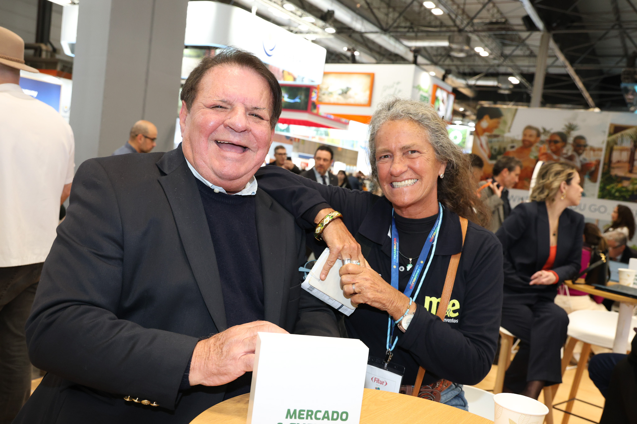 Airton Abreu, do Governo do Maranhão, e Mari Masgrau, do M&E Airton Abreu, do Governo do Maranhão, e Mari Masgrau, do M&E