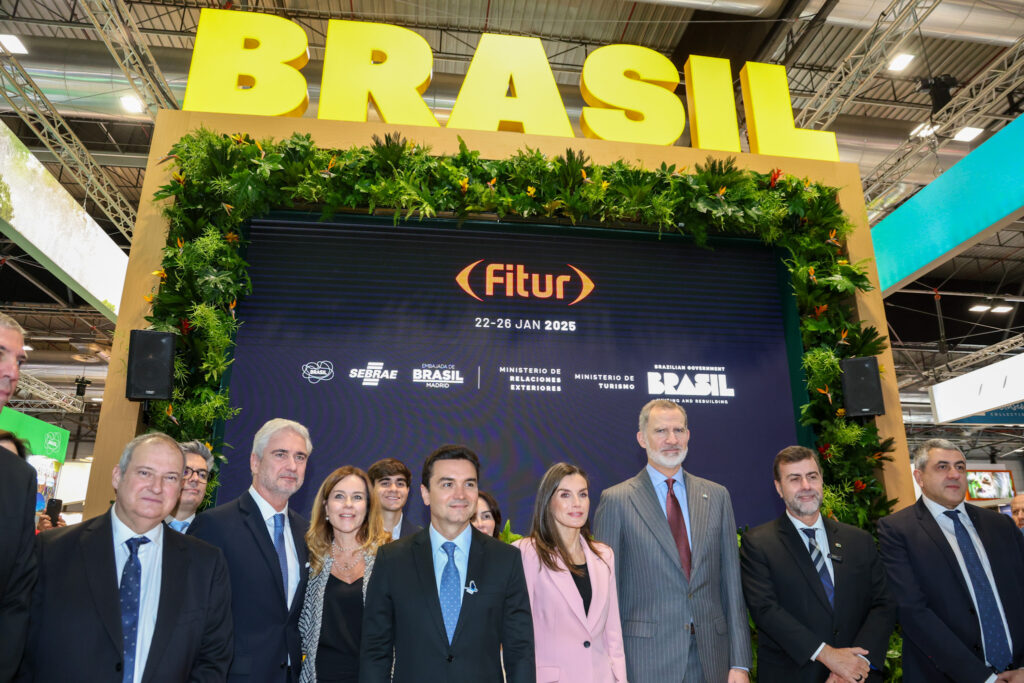 Autoridades do Brasil com o Rei da Espanha