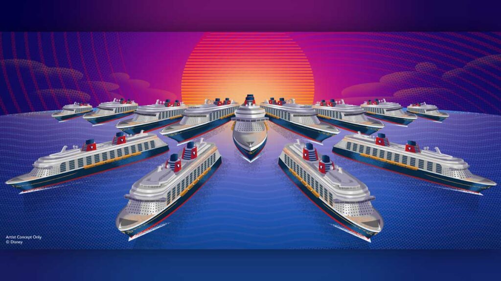 DCL D23 2024 4 Ship Expansion Disney Cruise Line revela detalhes das classes que integrarão seus novos quatro navios até 2031