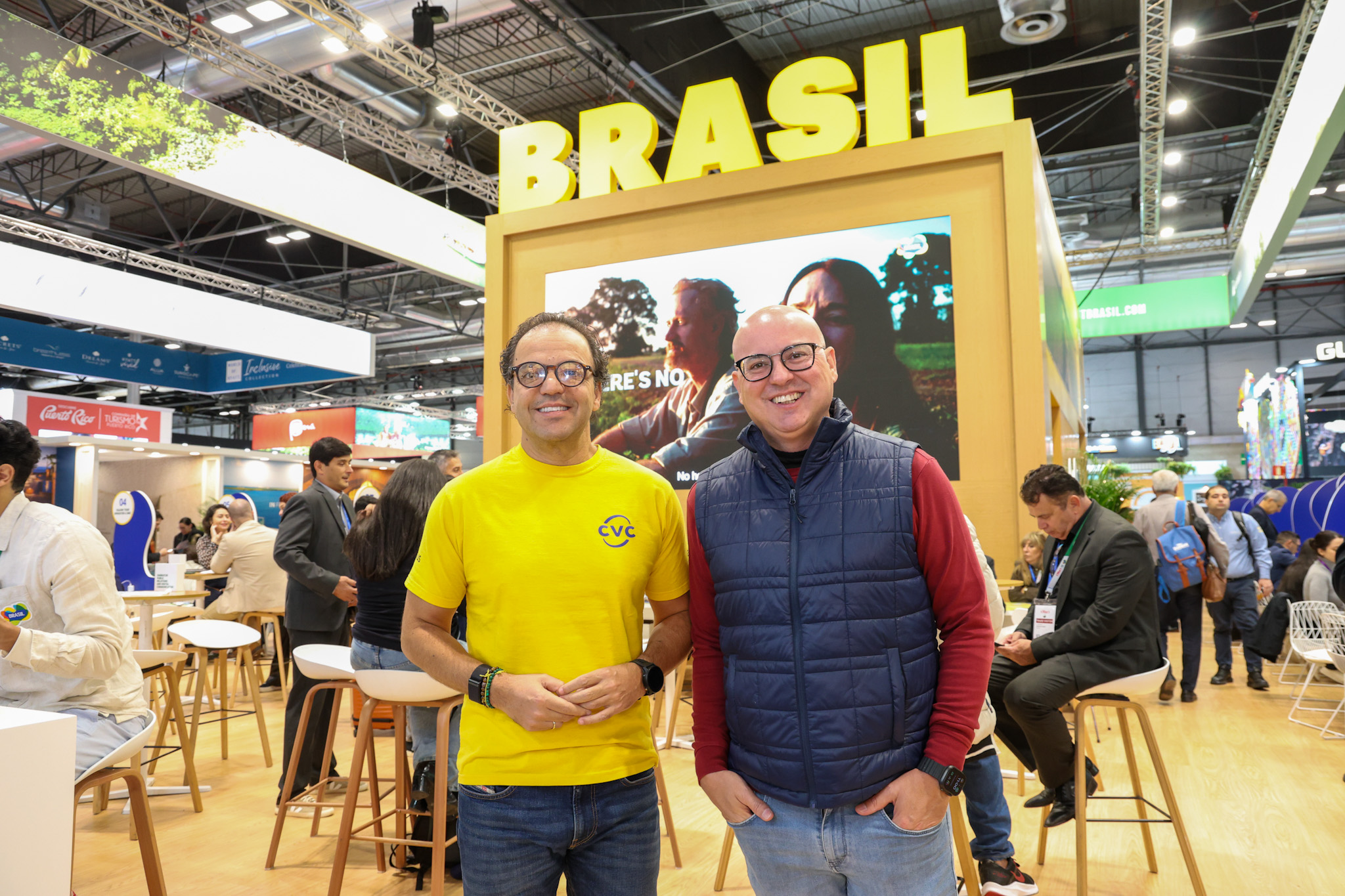 Fabio Godinho, CEO da CVC Corp, e Fabio Mader, vice-presidente de Produtos e RM da CVC Corp