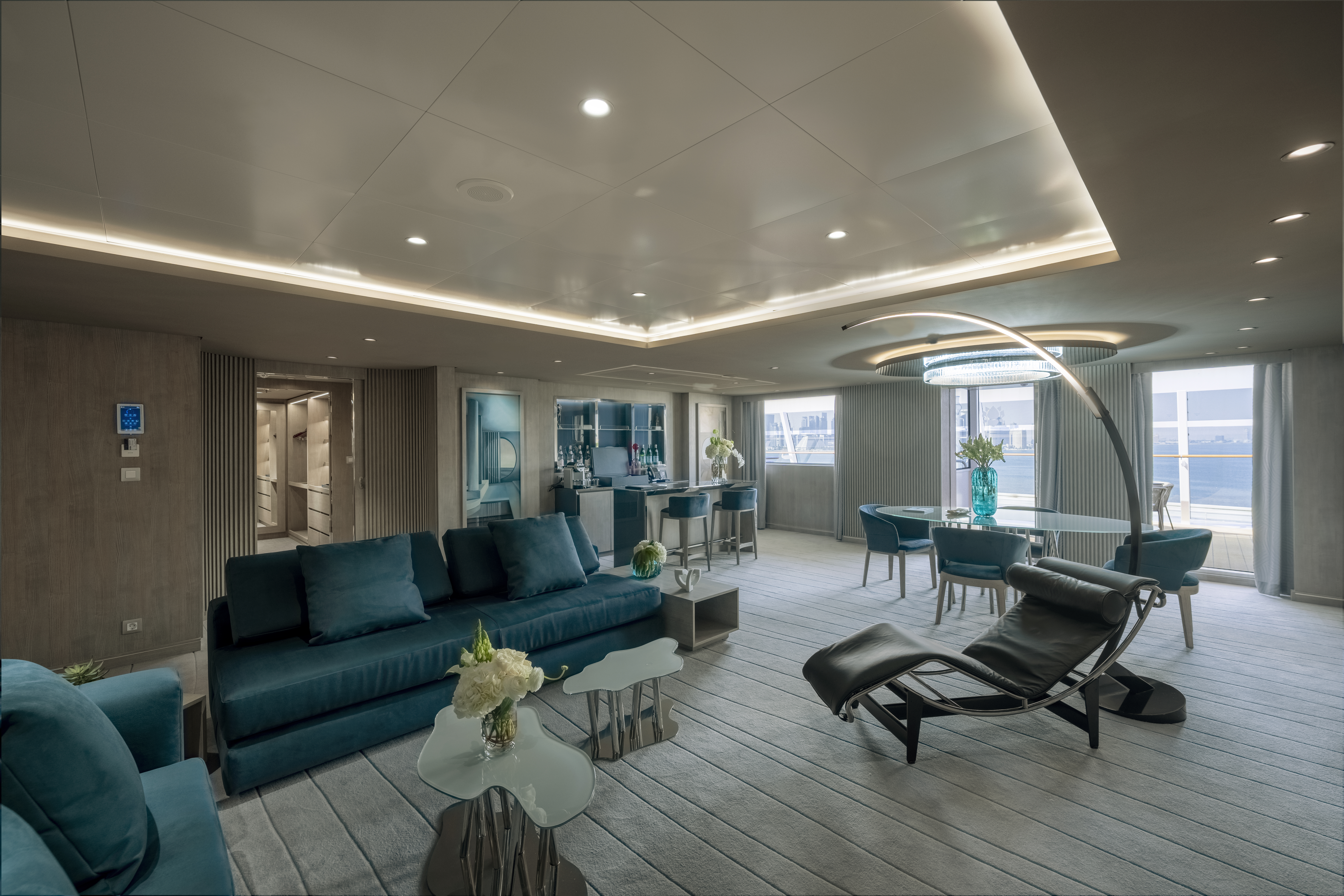 Interior da MSC Yacht Club Owner's Suite Interior da MSC Yacht Club Owner's Suite