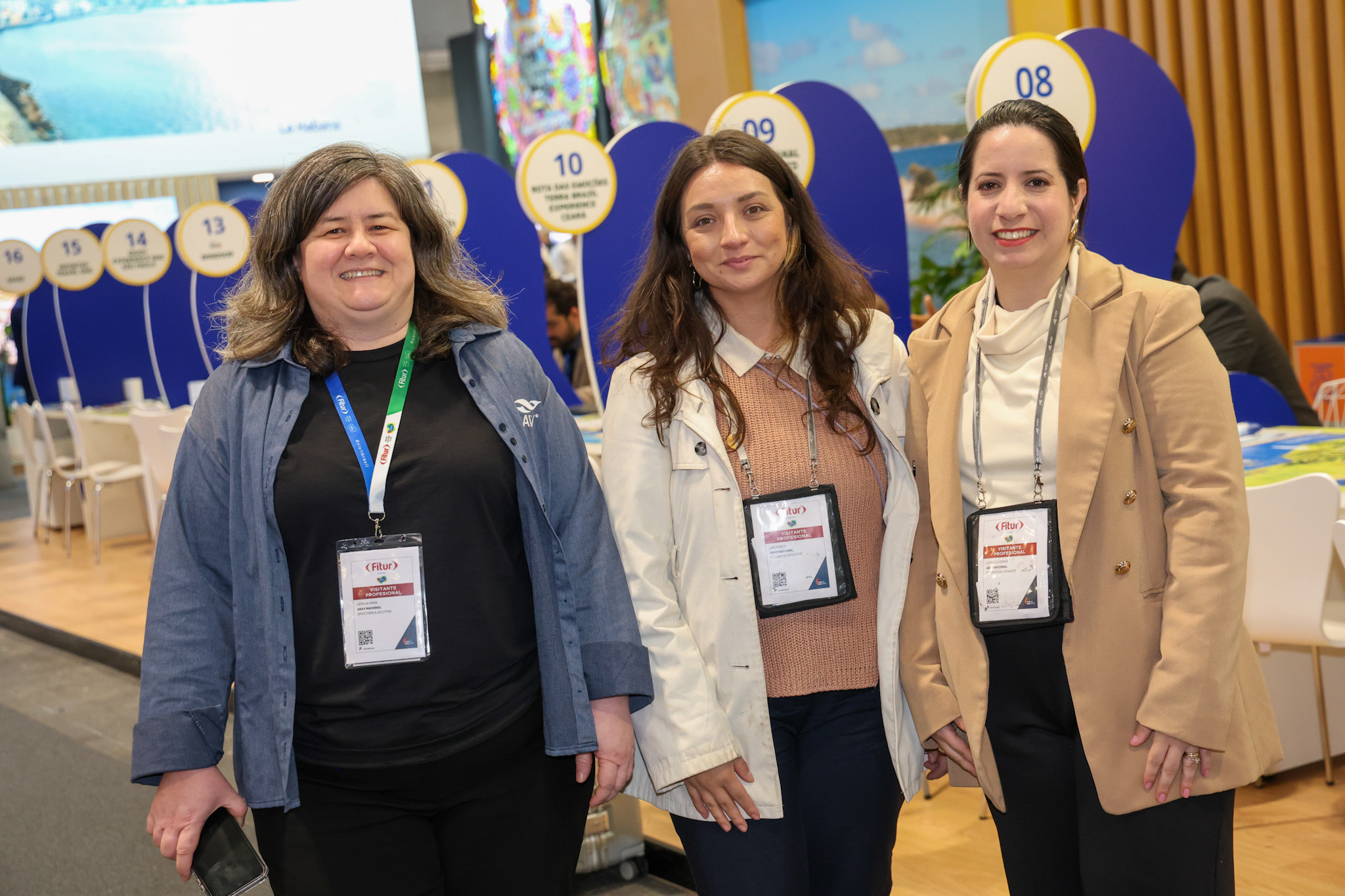 Jerusa Hara, Laís Mosco e Jessica Corrêa, da Abav Nacional