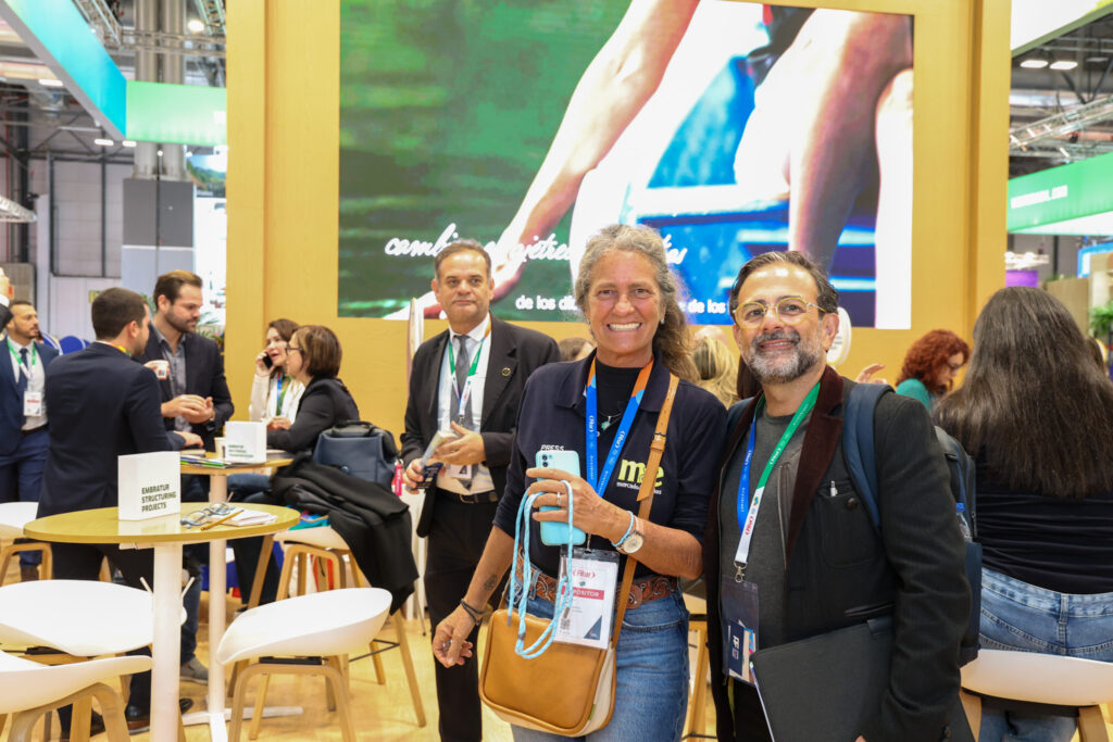 Mari Masgrau, do M&E, e Geninho Goes, da BNT Mercosul