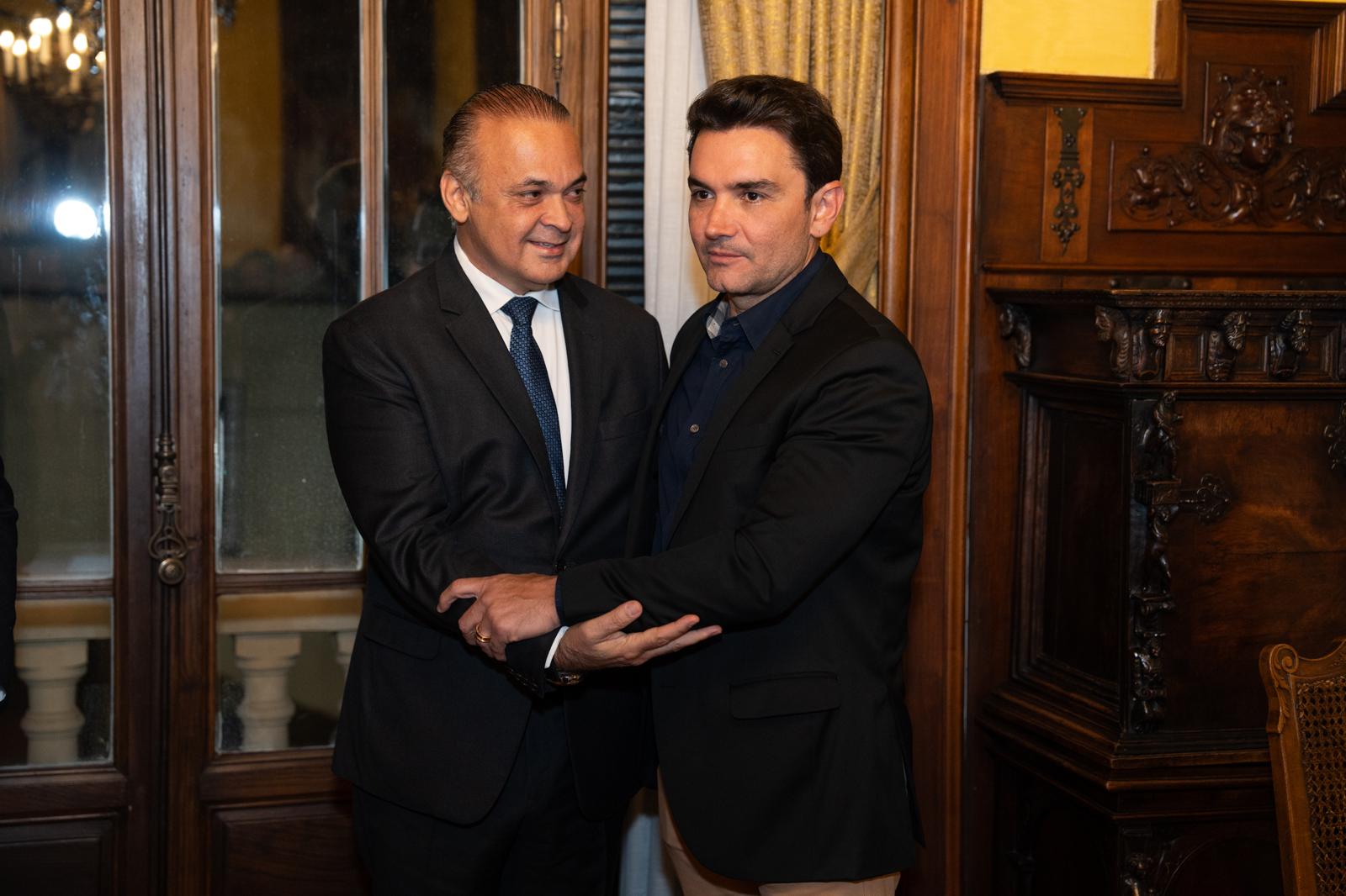 Roberto de Lucena com Celso Sabino