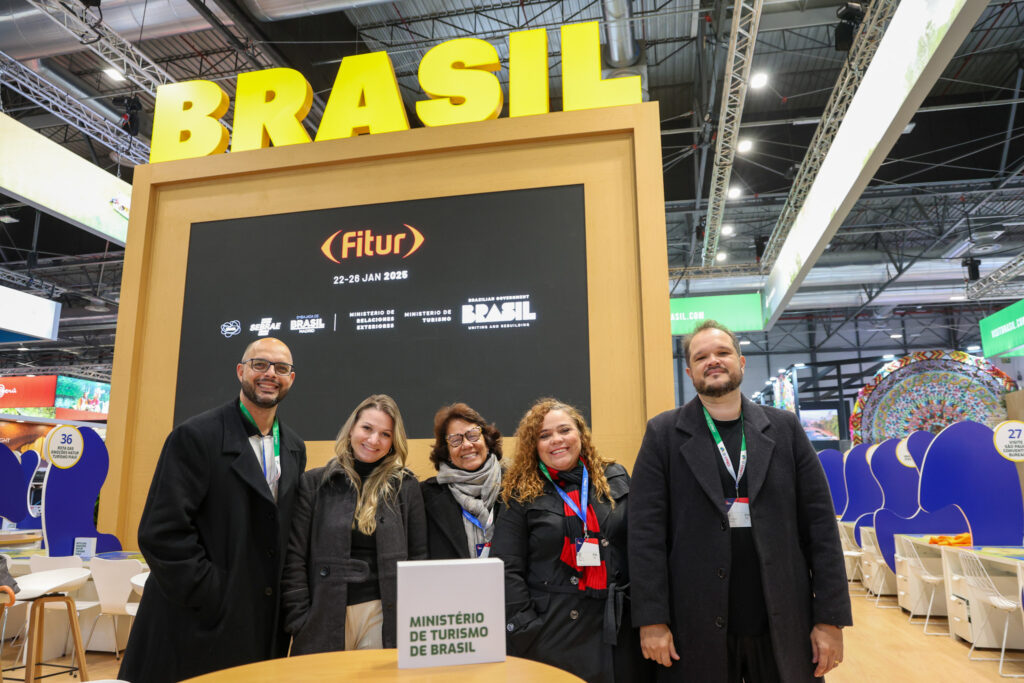 Rubens Andrade, Cinthia Marques, Wal Brasil, Paula Rosa e Sérgio Rodrigues, do MTur