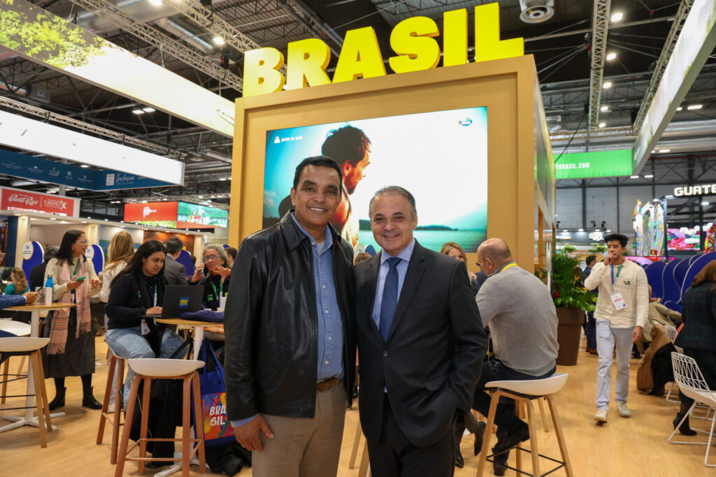 Rui Alves, secretário de Turismo da Cidade de São Paulo, e Roberto de Lucena, secretário de Turismo do estado de São Paulo