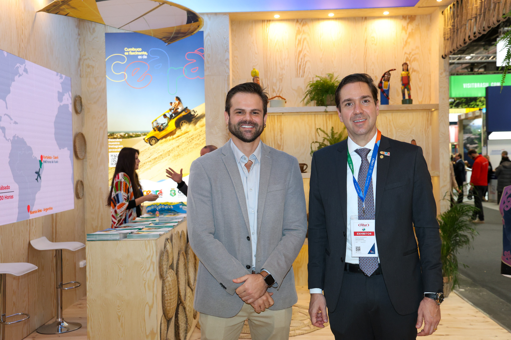 Thiago Marques e Eduardo Bismarck, da Setur-CE