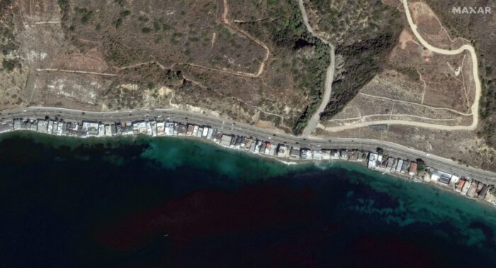 Mais de 100 mil evacuados em incêndios na Califórnia; Biden declara desastre e envia recursos de emergência 2 Uma imagem de satelite mostra a costa de Malibu antes dos incendios florestais EUA 8 de janeiro de 2025 Maxar Technologies Handout via Reuters e1736426010579 Mais de 100 mil evacuados em incêndios na Califórnia; Biden declara desastre e envia recursos de emergência