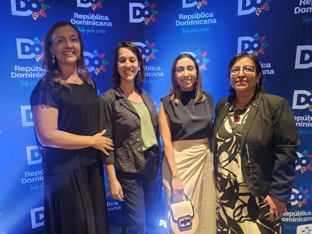 Jéssica Fabbrini, Playa Resorts, Camila Sales, da Interep, Carolina Massocato, da Playa Retorts, e Raquel Ramirez, da Rede Posadas