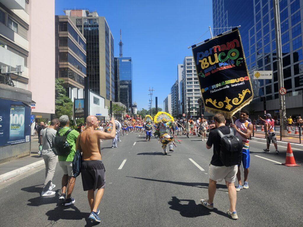 Início do cortejo, na Consolação