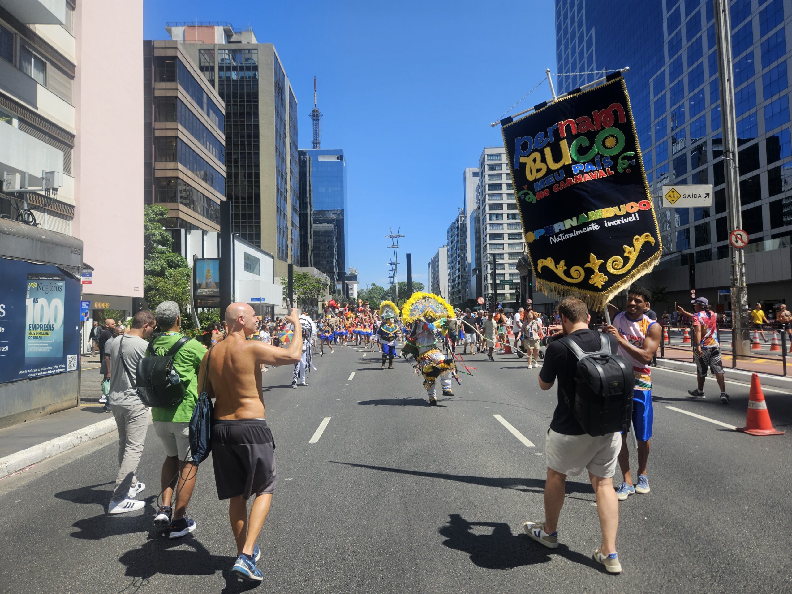 Início do cortejo, na Consolação