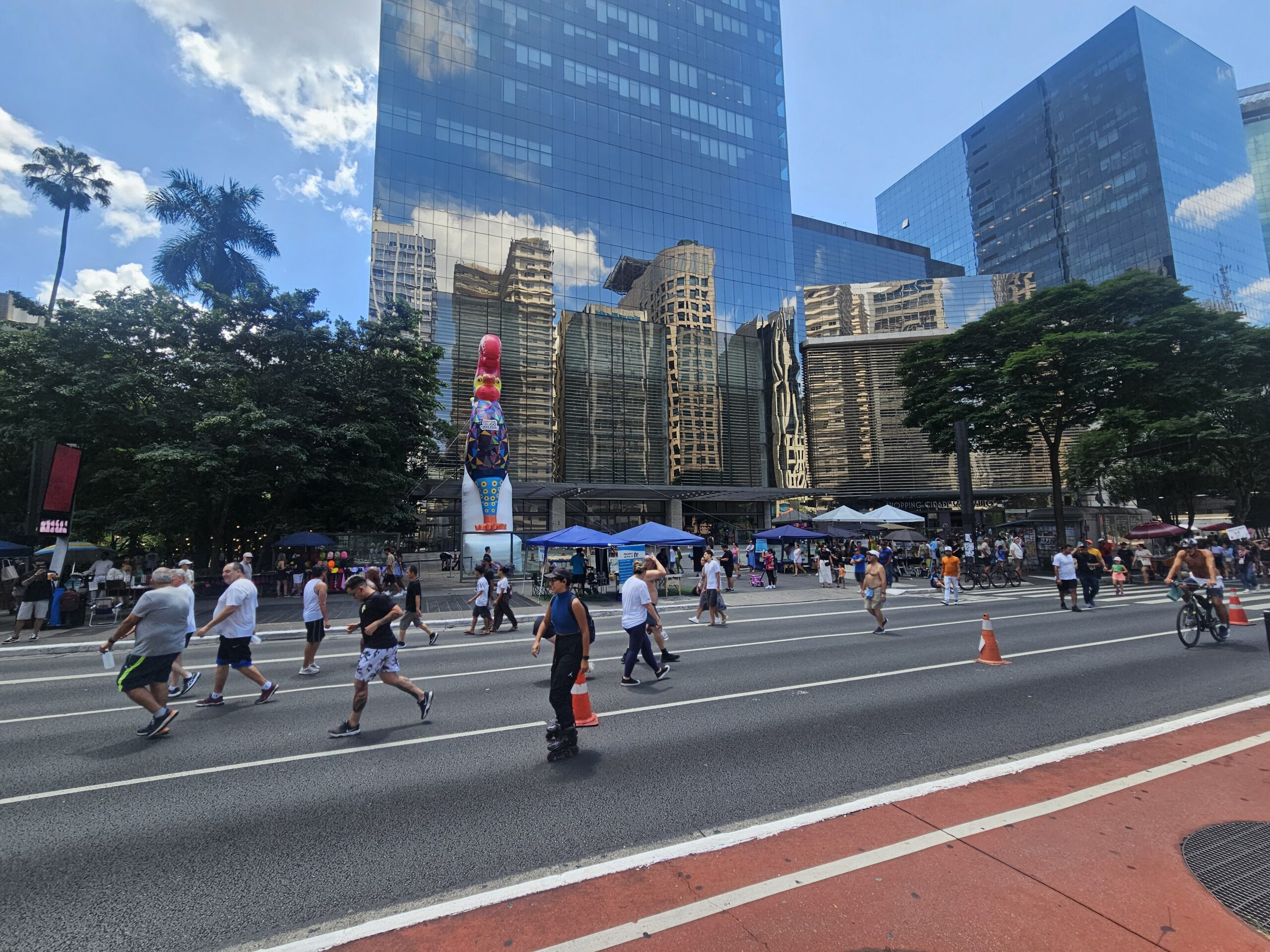 Shopping Cidade São Paulo - ponto de chegada da ação