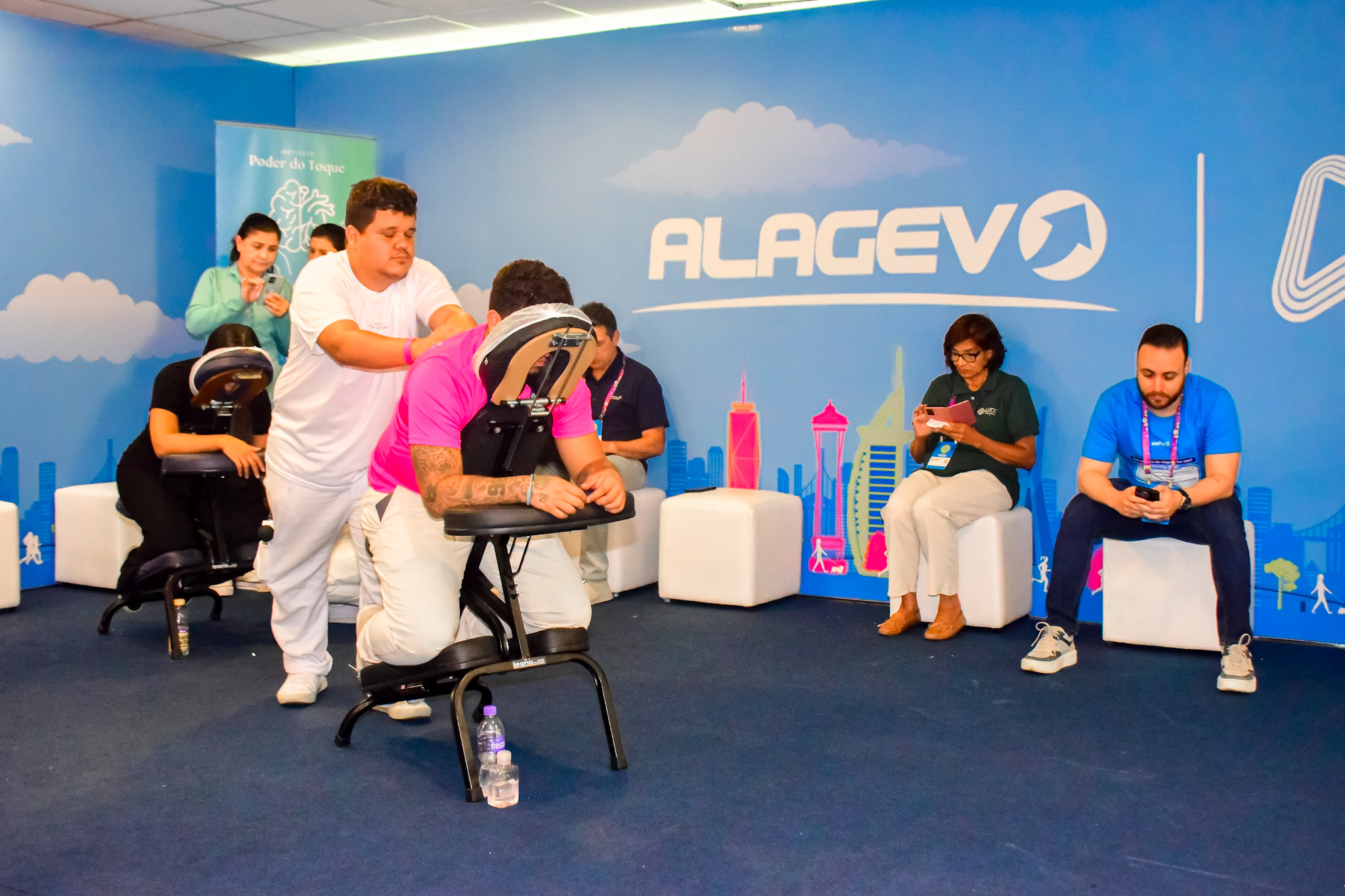 A Alagev promoveu um espaço de relaxamento no Lacte20 A Alagev promoveu um espaço de relaxamento no Lacte20