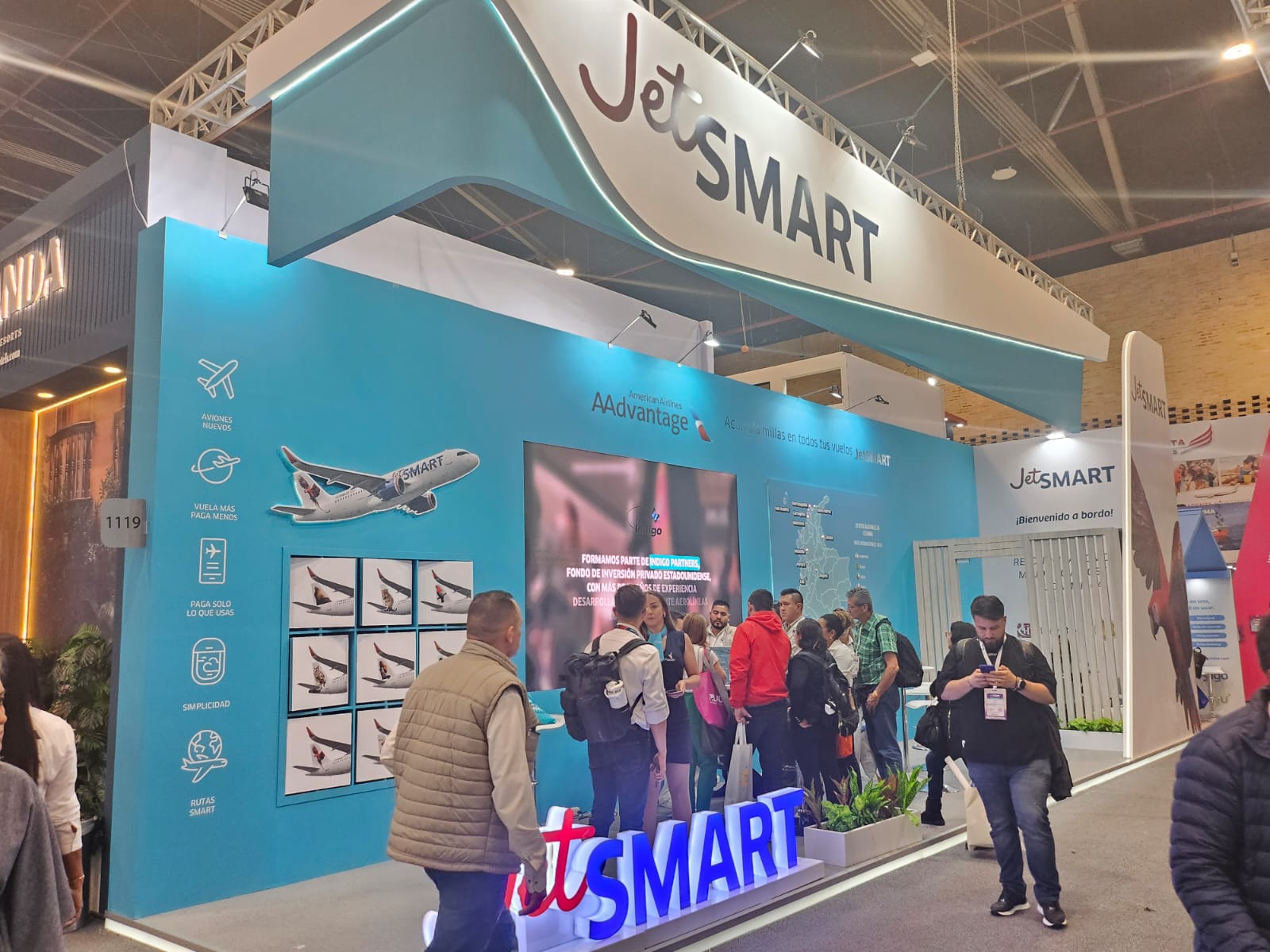 Estande da JetSmart Estande da JetSmart