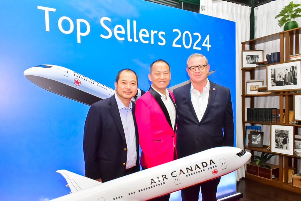 Giancarlo Takegawa, Rock Lo e Luiz Noriega, da Air Canada