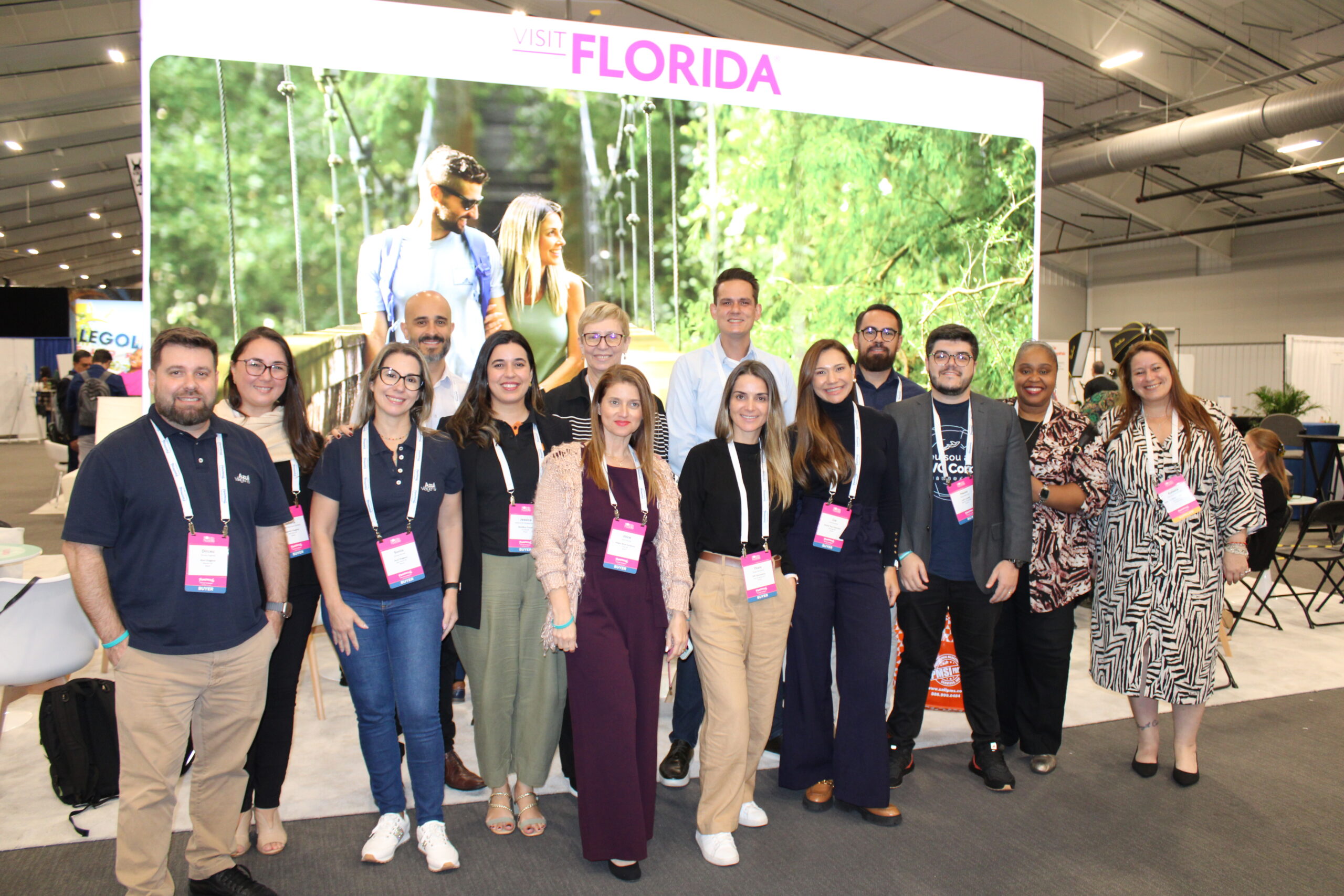 Delegação brasileira presente no evento