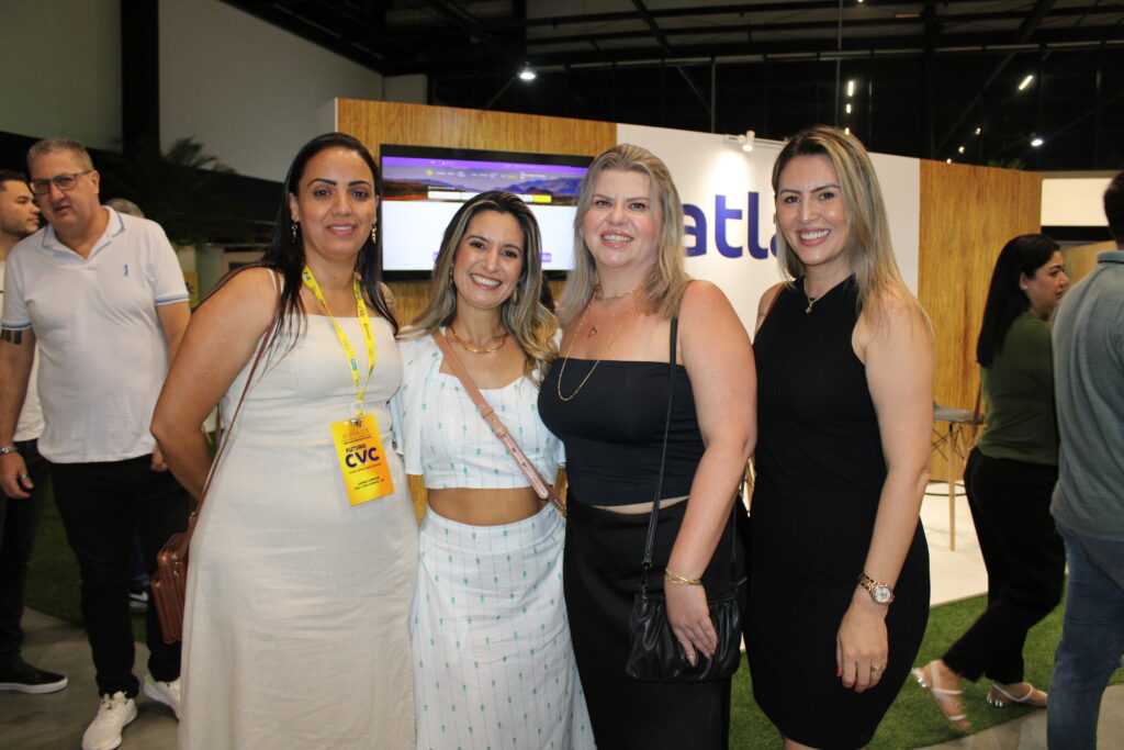 Luana Campos, Gisele Rocha, Daniela Gabriel, e Cristiane Santos