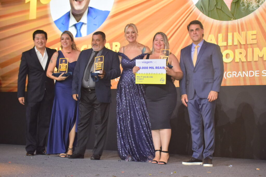 Premiado da categoria Meu 1º Ano de Vida -  Grupo 3: Dani Bayma, da CVC Carrefour Taboão (Grande SP)