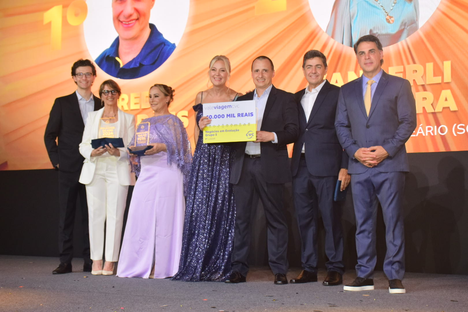 Premiado da categoria Franqueados – Outras categorias -  Grupo  7: Sérgio Ricardo Oliveira, da CVC Shopping Metrô Itaquera (SP)